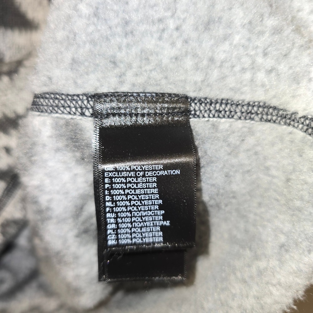 The North Face Pullover Large Mens Grey Fair Isle Gordon Lyons 1/4 Zip Fleece - Picture 7 of 9